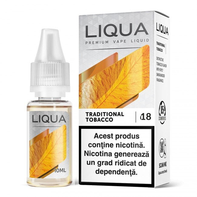 Lichid Liqua Lichid Tigara Electronica Liqua Traditional Tobacco 10ml -Fumezi.com