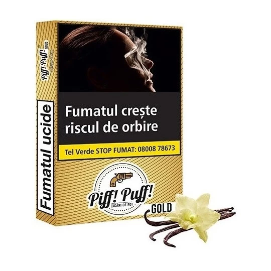 Tigari de foi Țigări de Foi Piff Puff Gold (vanilie) -Fumezi.com