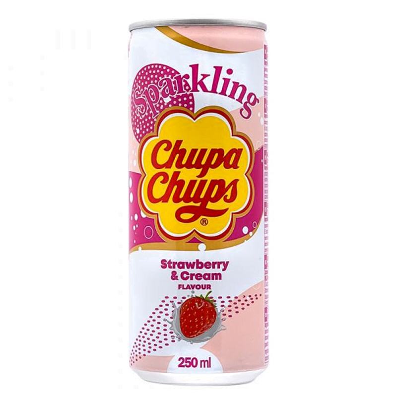 Chupa Chups Strawberry And Cream Flavour Drink